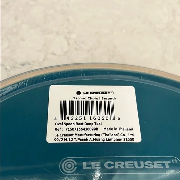 Le Creuset deep teal*HTF* spoon rest - Picture 3 of 3